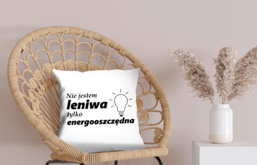 Poduszka ze śmiesznym napisem